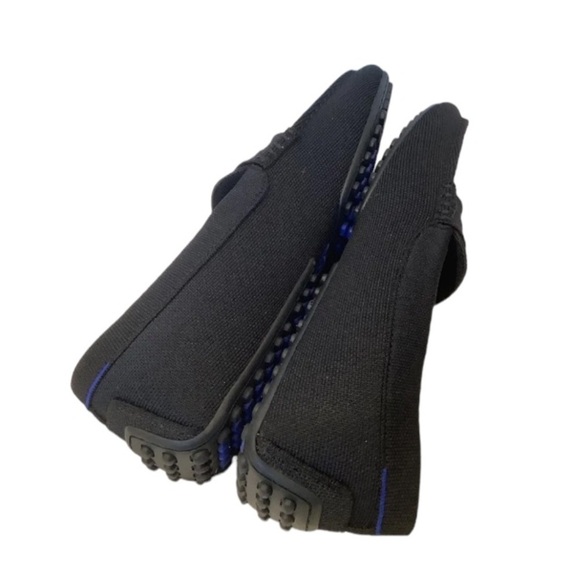 Rothy\'s The Driving Loafer Men Sz 12 Navy Blue Knit Fabric Slip On Casual